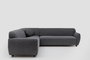 Atelier Del Sofa Eddy Corner 2 (3L-C-3R) - Gris oscuro